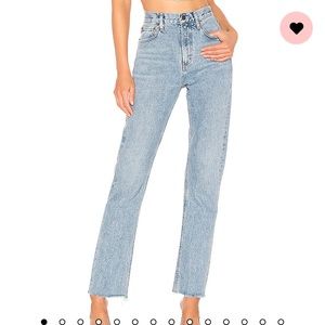 NWT AGOLDE Cherie High Rise Straight Jean